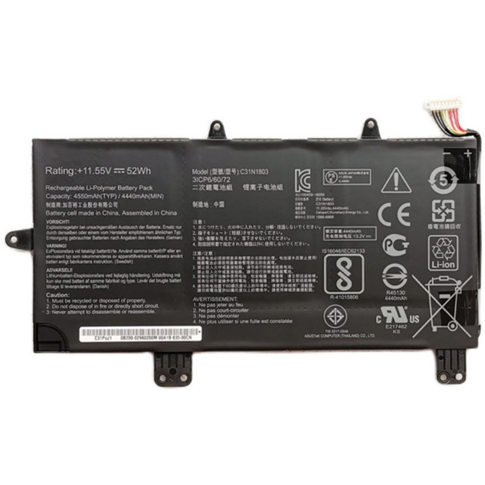Batería para ASUS X555-X555LA-X555LD-X555LN-2ICP4-63-asus-C31N1803